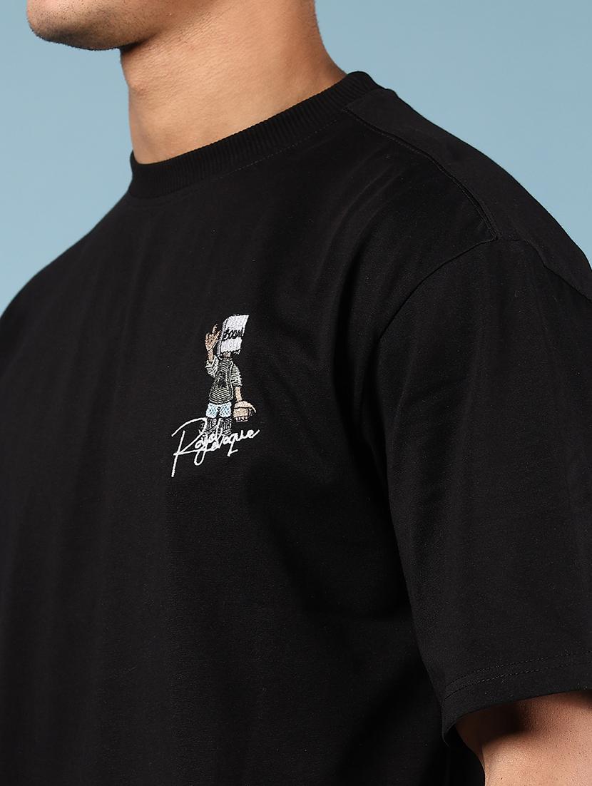men front & back print round neck regular fit t-shirt - 21873147 - Standard Image - 3