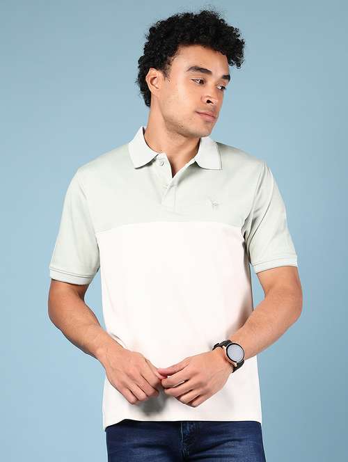 men color block short sleeve regular fit polo t-shirt - 21873164 -  Standard Image - 0
