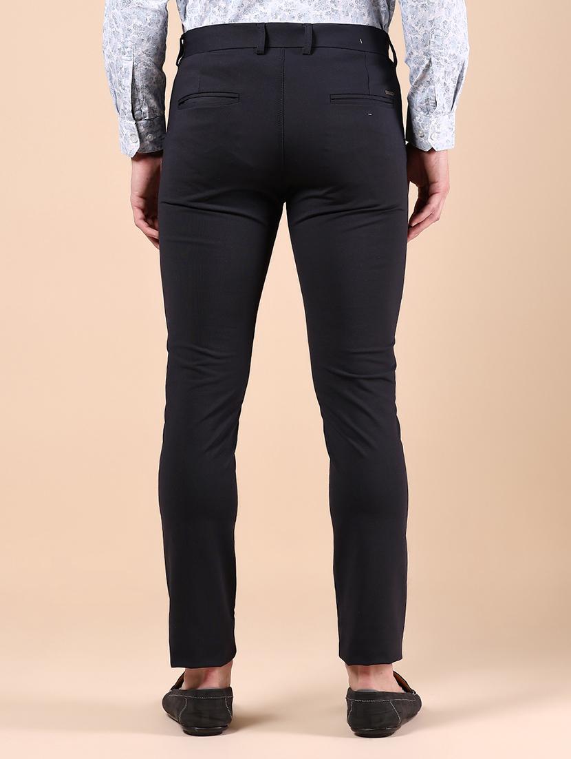 men solid md rise casual chinos - 21873308 - Standard Image - 3
