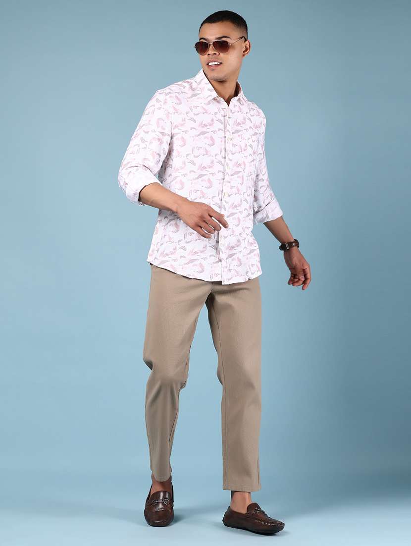 men printed long sleeve regular fit casual shirt - 21873473 -  Standard Image - 5