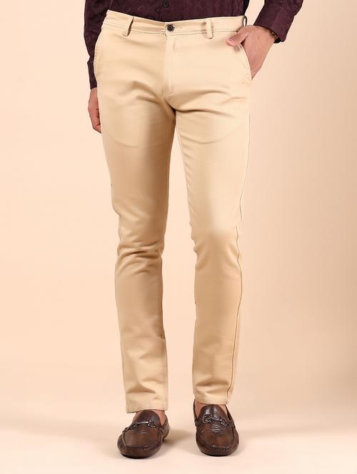 men solid md rise casual chinos  - 21873515 -  Standard Image - 0