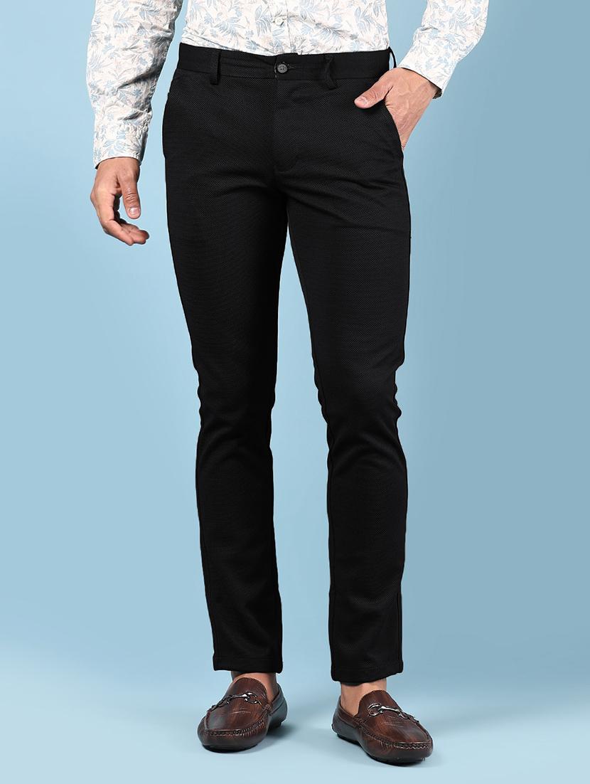 men solid md rise casual chinos - 21873539 - Zoom Image - 0