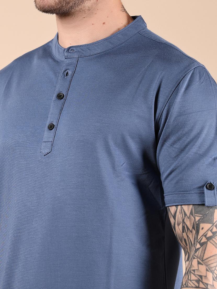 men solid short sleeve regular fit t-shirt - 21873548 - Standard Image - 3