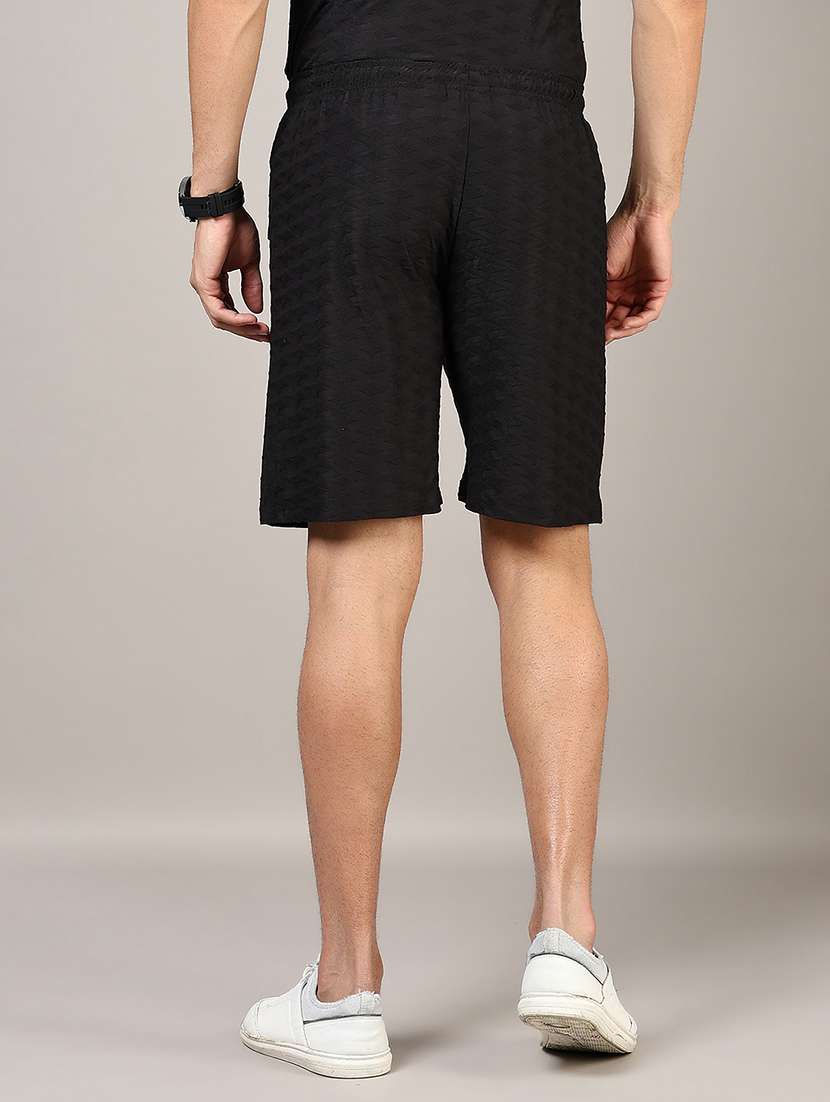 men self design mid rise regular fit shorts - 21873549 -  Standard Image - 3