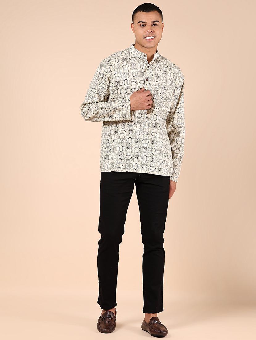 men solid md rise flat front casual chinos - 21873591 - Standard Image - 5