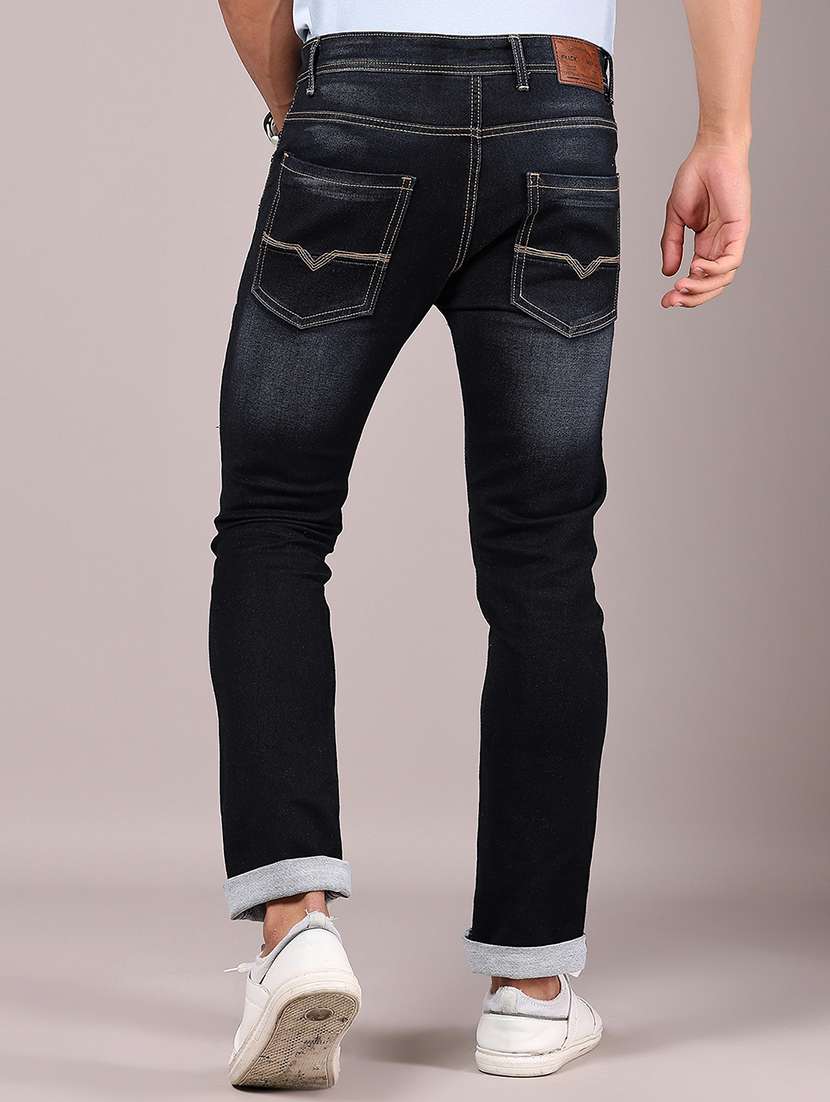 men washed mid rise full length jeans - 21873594 -  Standard Image - 3