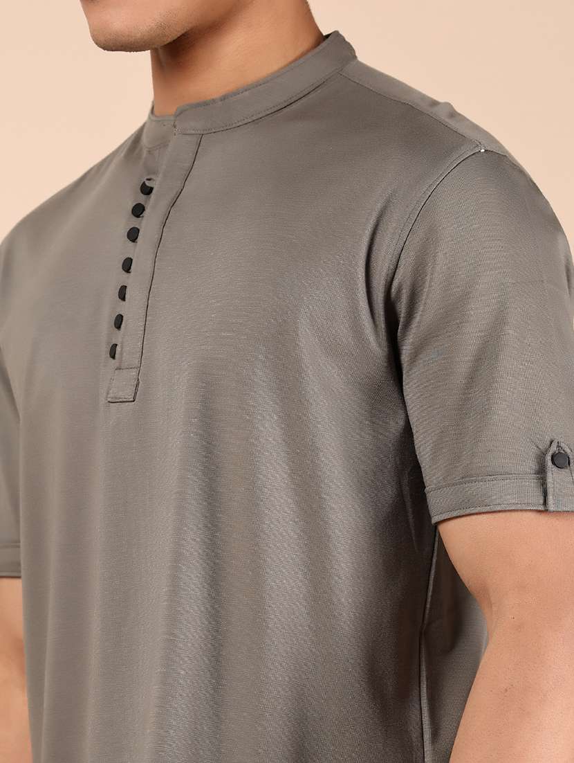 men solid short sleeve regular fit t-shirt - 21873613 - Standard Image - 3