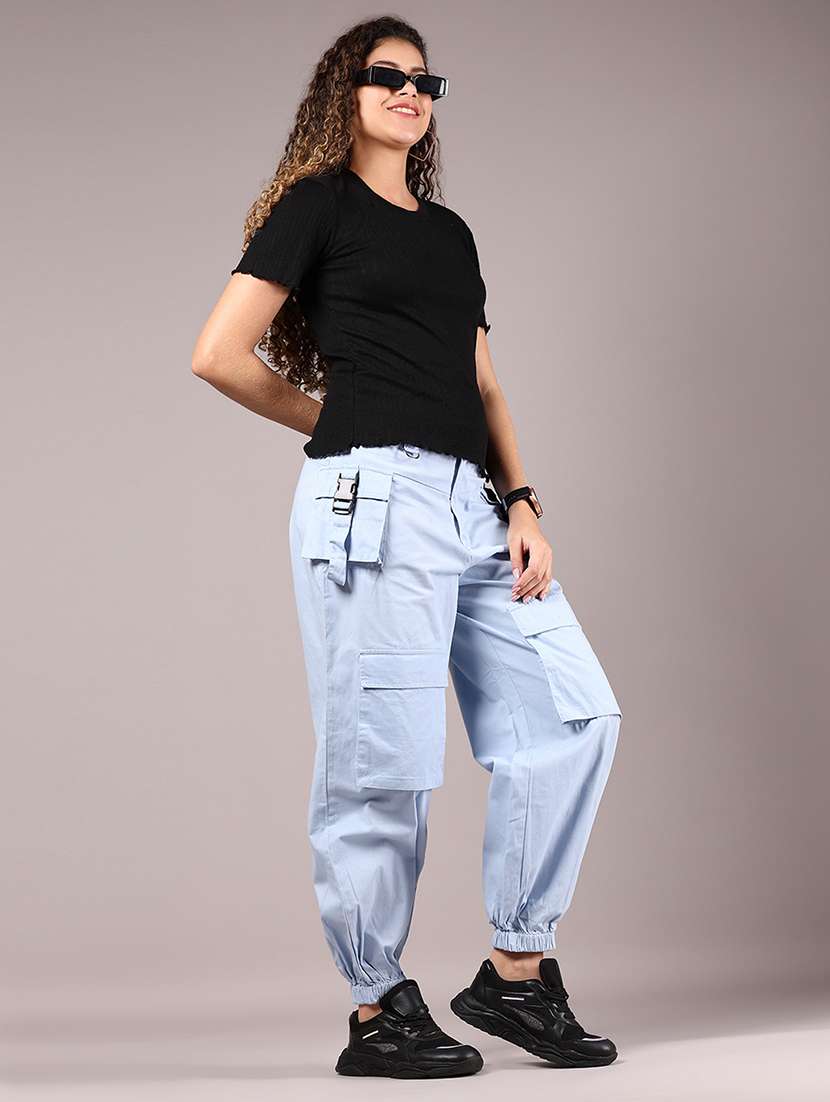 women solid mid irse jogger cargo - 21873650 -  Standard Image - 5