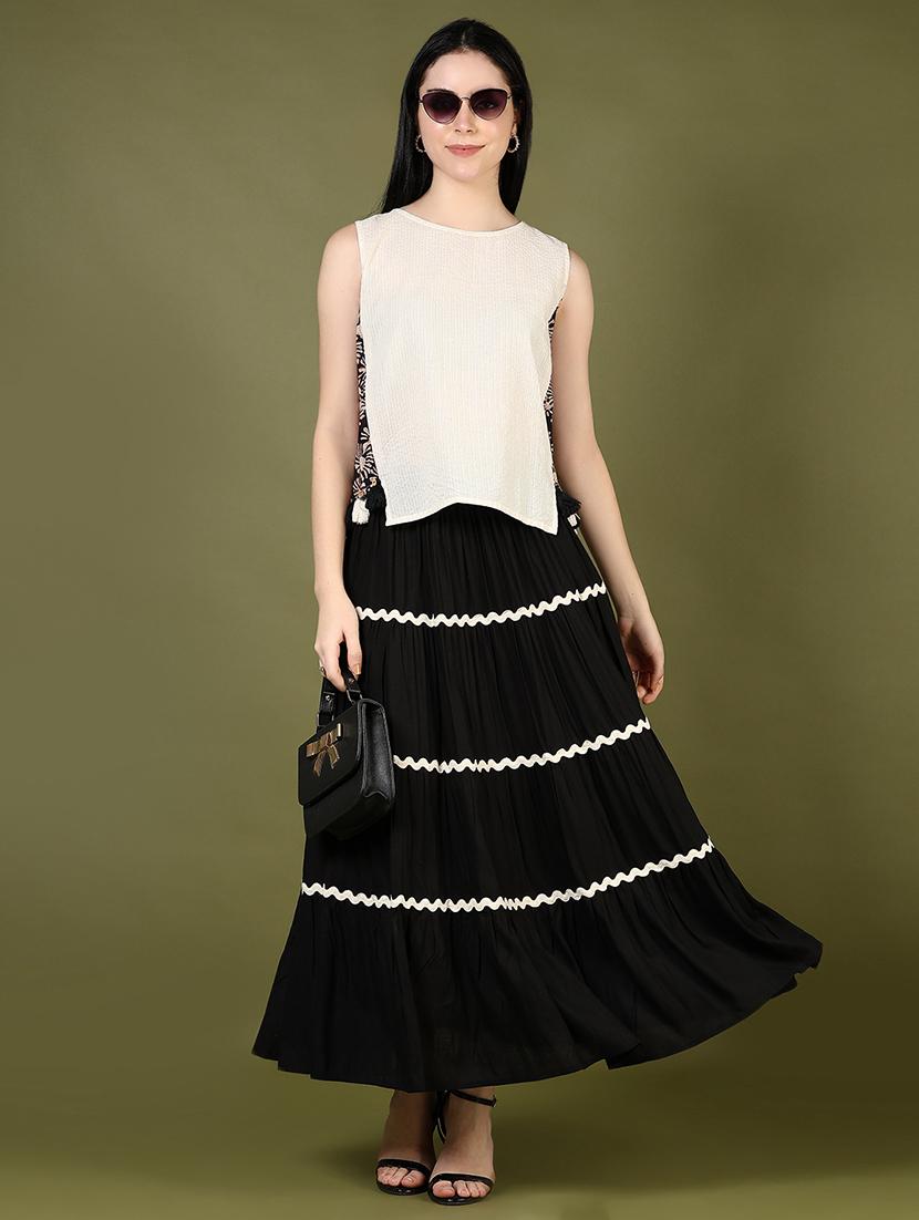 women off white printed sleeveless regular top - 21873742 - Standard Image - 5