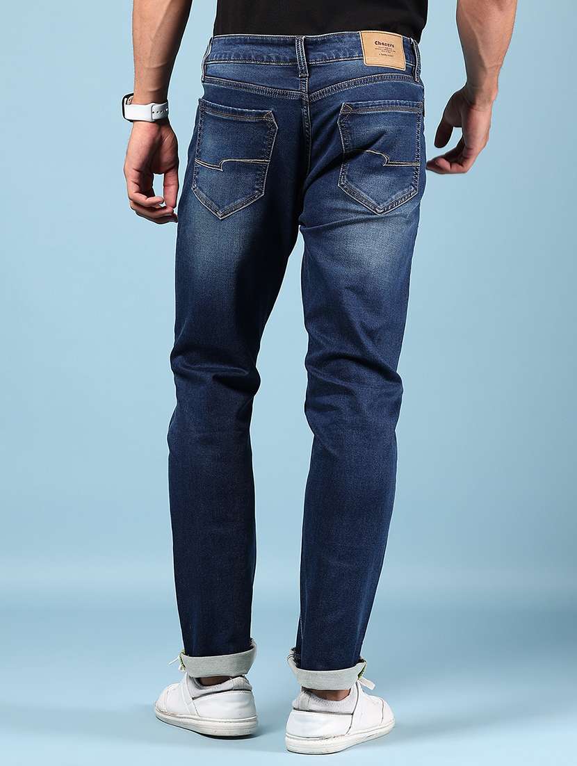 men solid mid rise slim fit jean - 21873807 -  Standard Image - 3