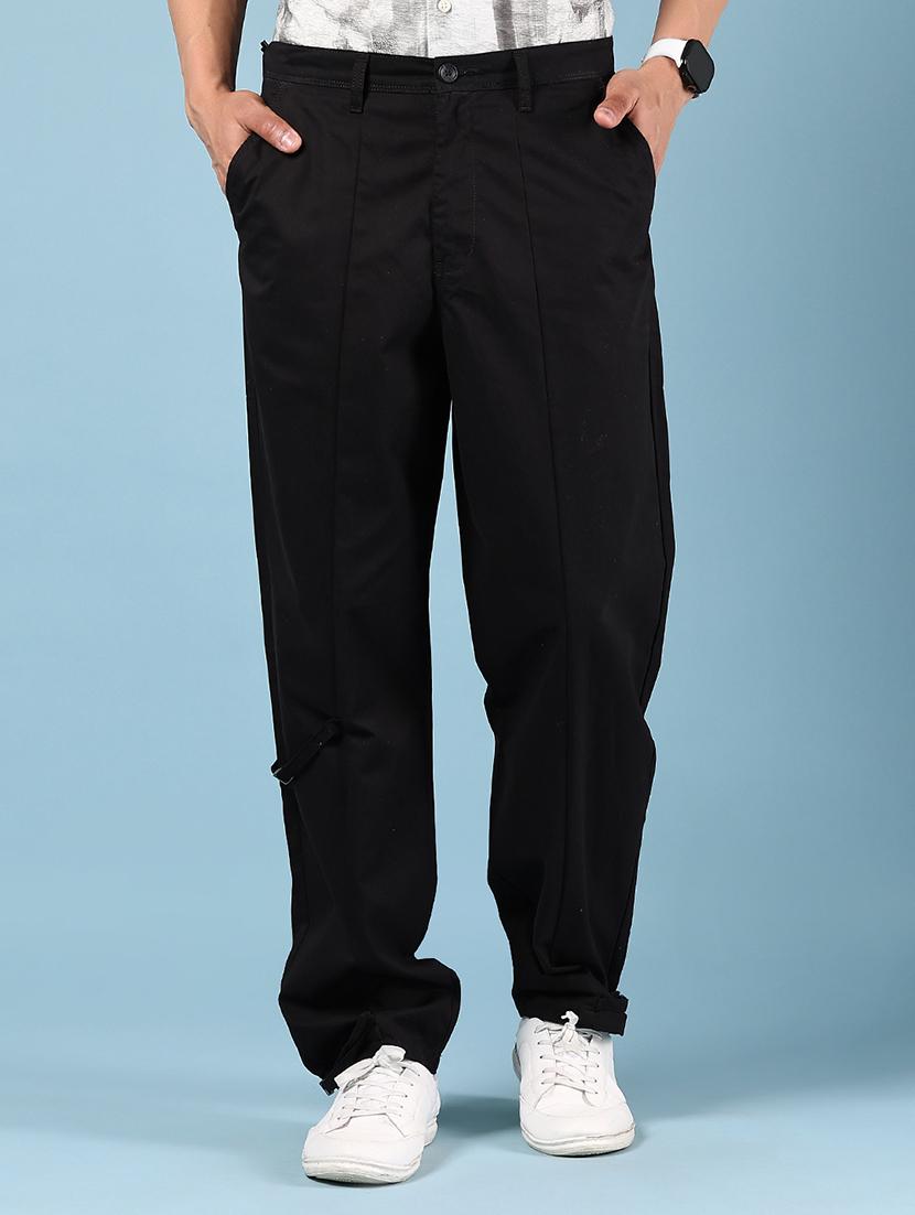men solid mid rise pleated chinos - 21873831 -  Zoom Image - 0