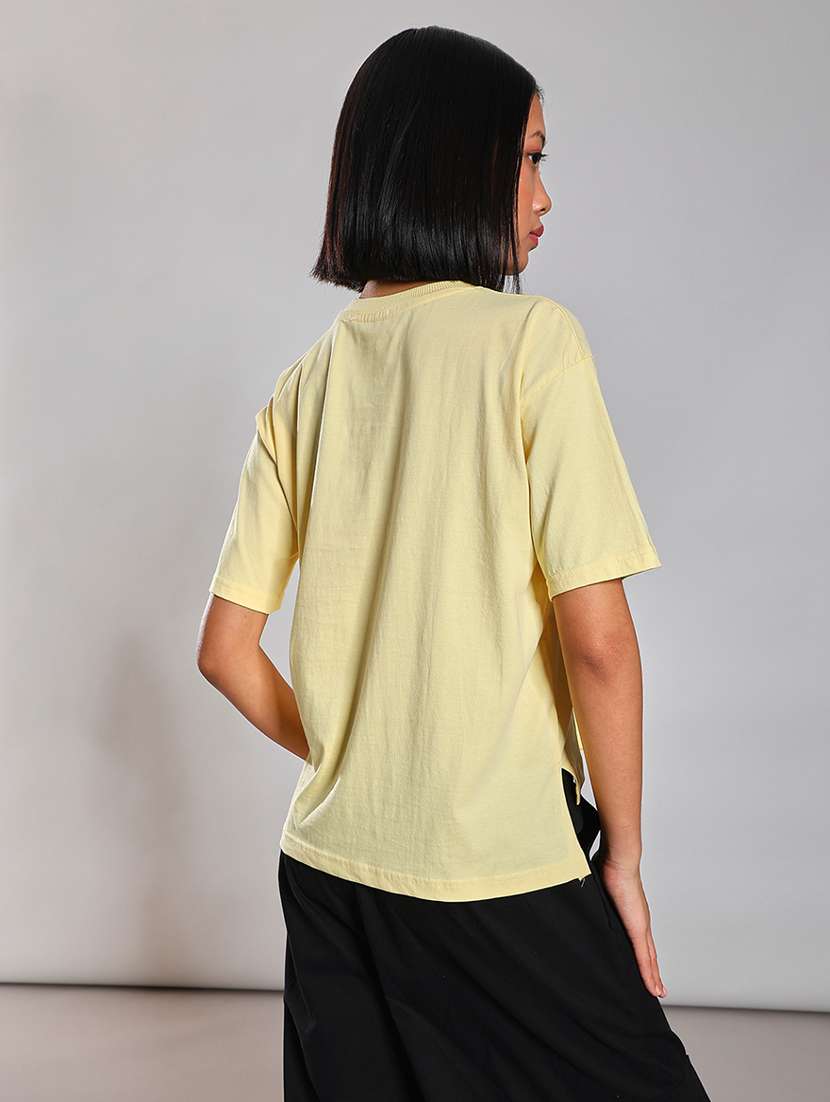 women printed short sleeve oversized t-shirt - 21873859 -  Standard Image - 3