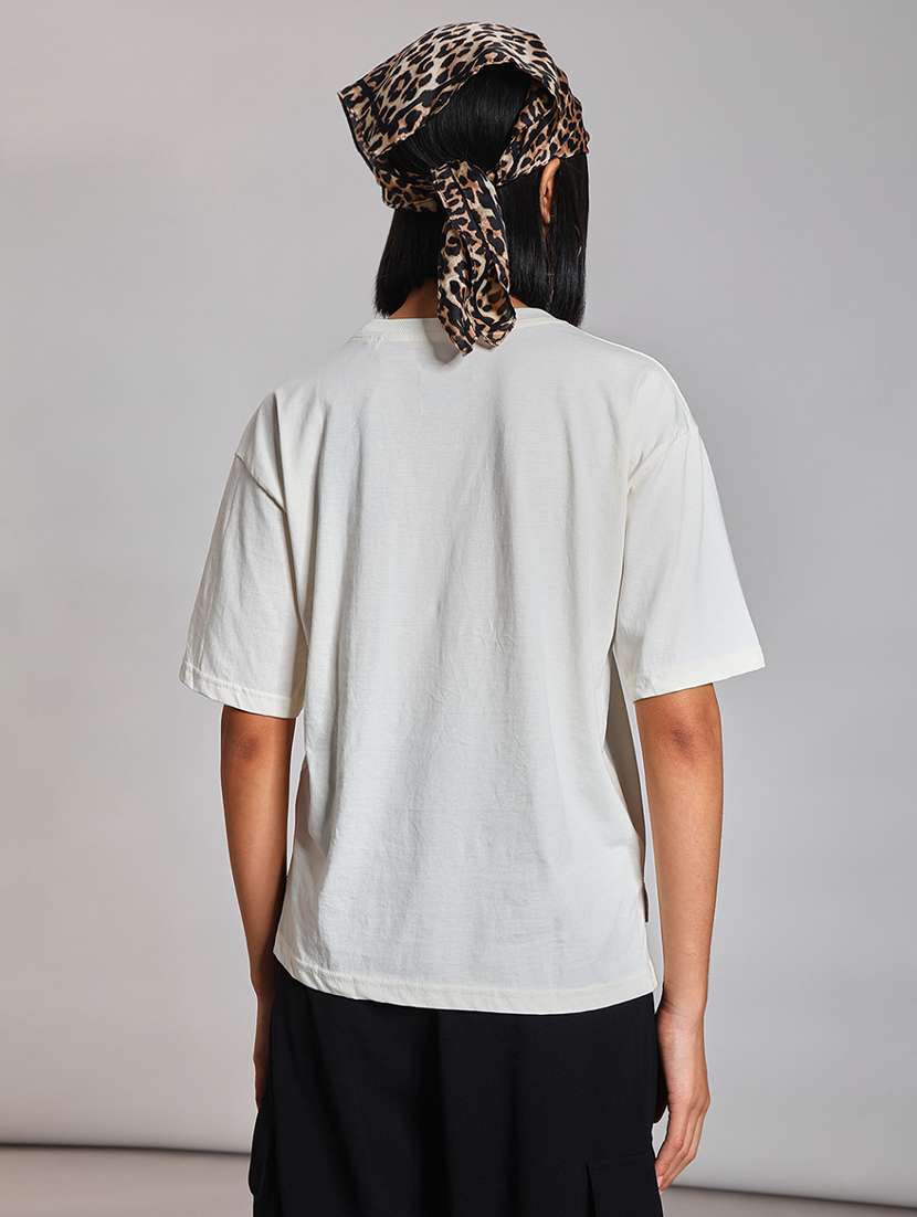 women printed short sleeve oversized t-shirt - 21873860 -  Standard Image - 3