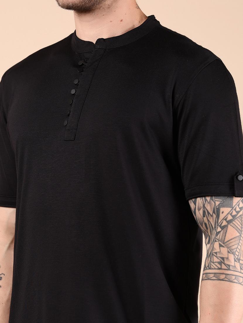 men solid short sleeve regular fit t-shirt - 21873892 - Standard Image - 3
