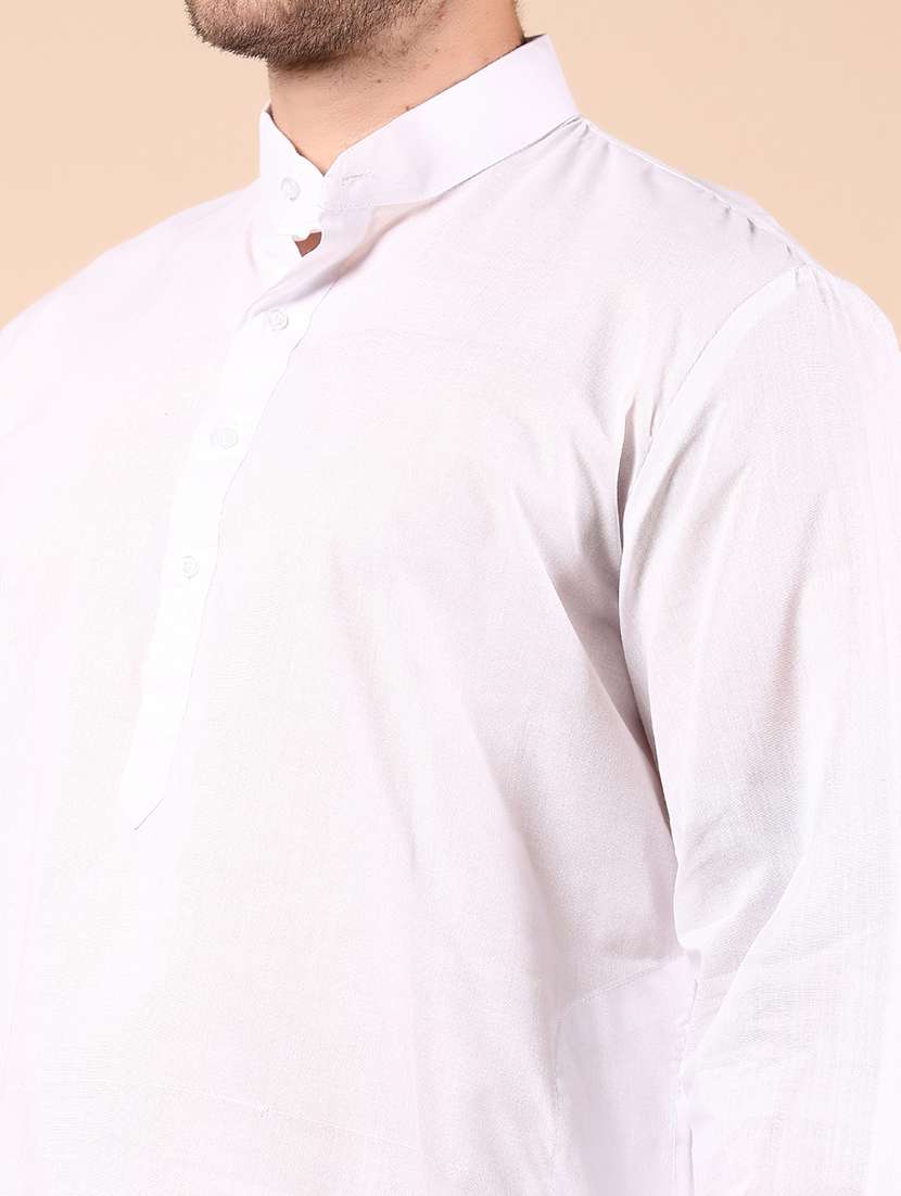 men solid long sleeve kurta and pyjama set - 21873949 -  Standard Image - 5