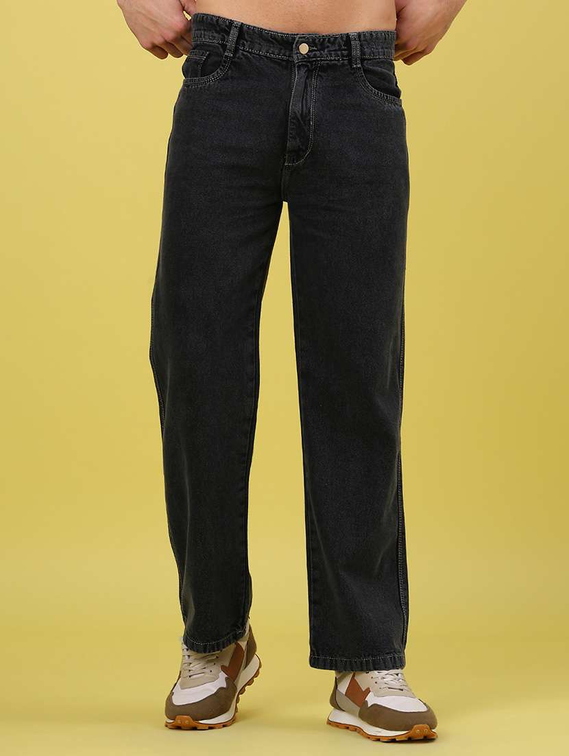 black cotton jeans