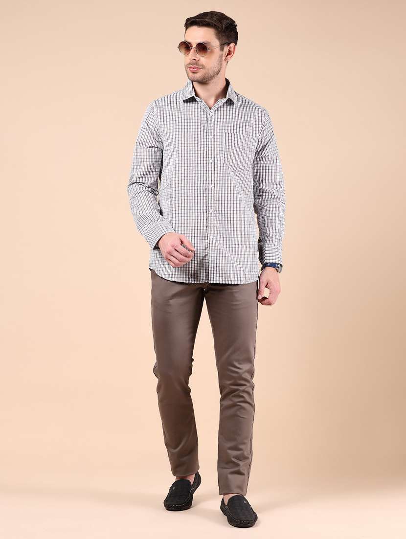 men checkered long sleeve formal shirt - 21873991 -  Standard Image - 5