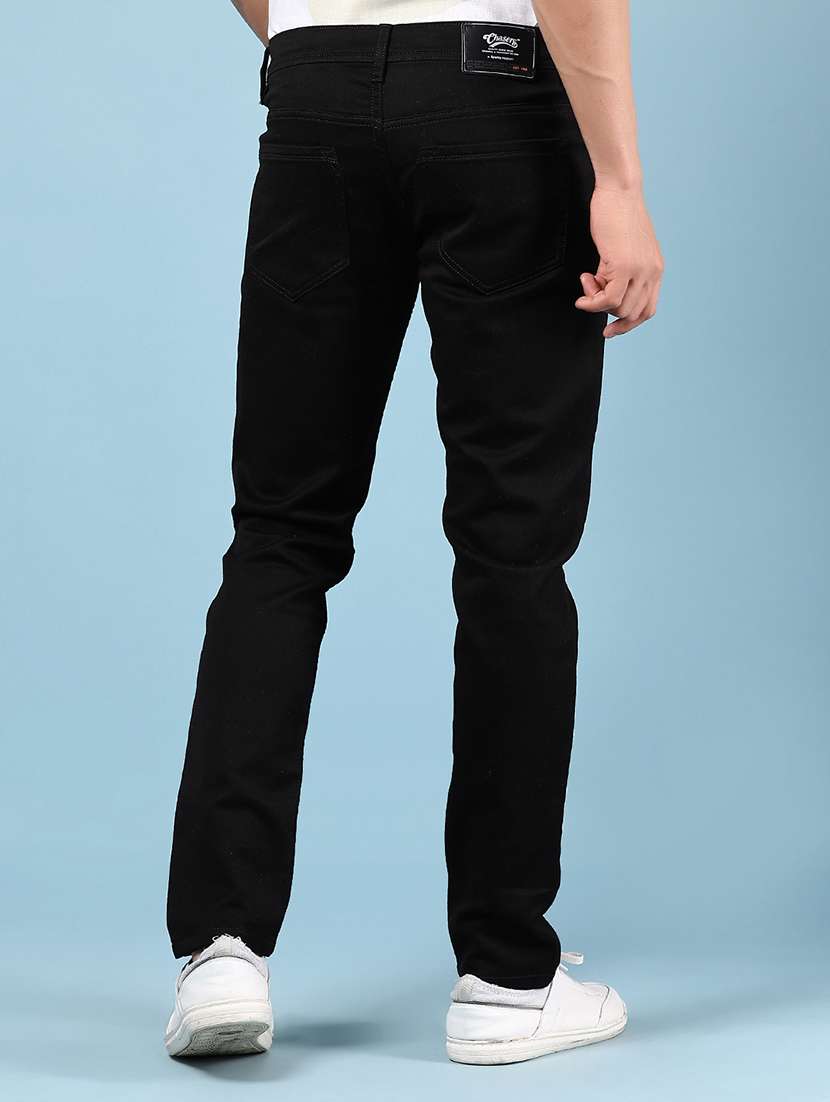 men solid mid rise slim fit jean - 21874001 - Standard Image - 3