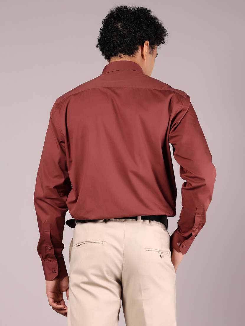 men solid long sleeve formal shirt - 21874031 -  Standard Image - 3