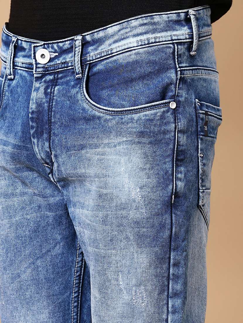 men washed mid rise full length jeans - 21874056 -  Standard Image - 5