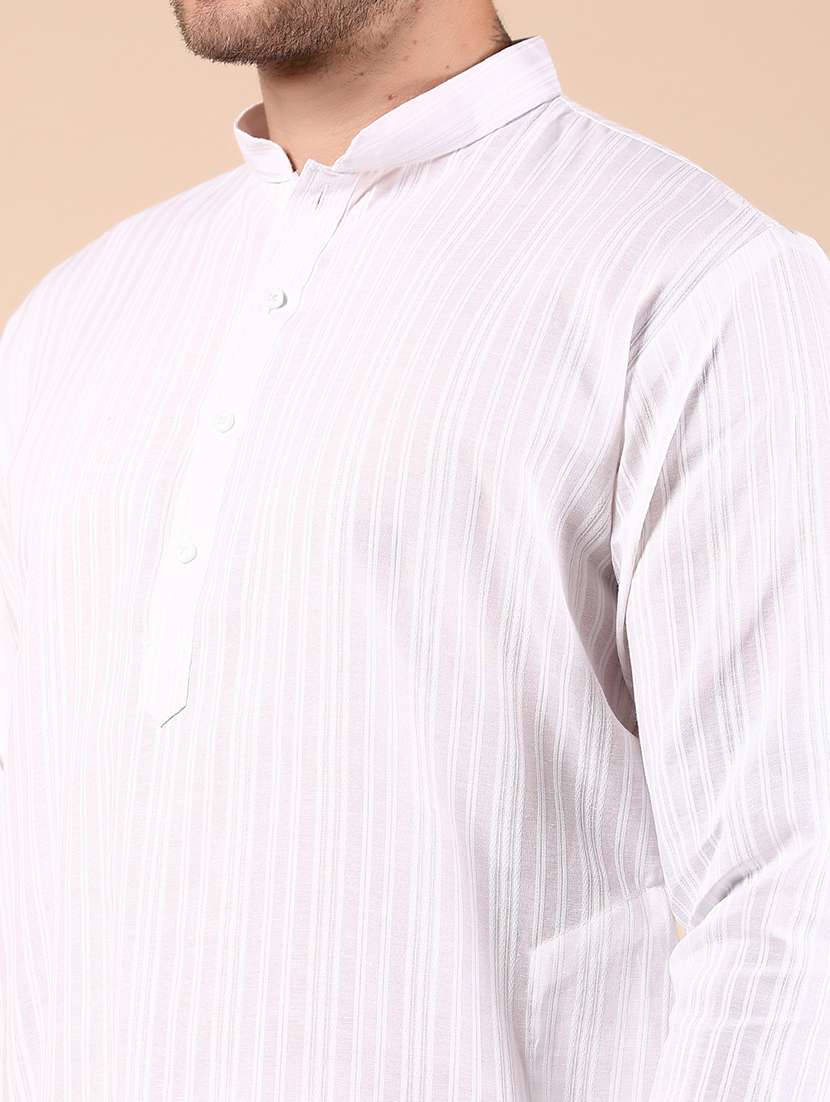 men solid long sleeve kurta and pyjama set - 21874063 -  Standard Image - 3