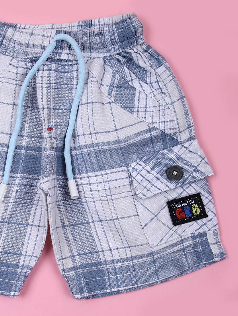 boys solid t-shirt & shorts casual wear set - 21874074 -  Standard Image - 3