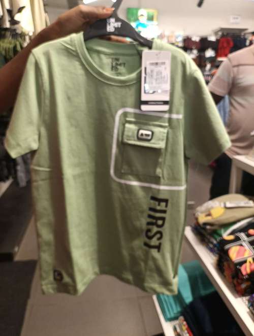 light green cotton single jersey tshirt - 21874179 - Standard Image - 0