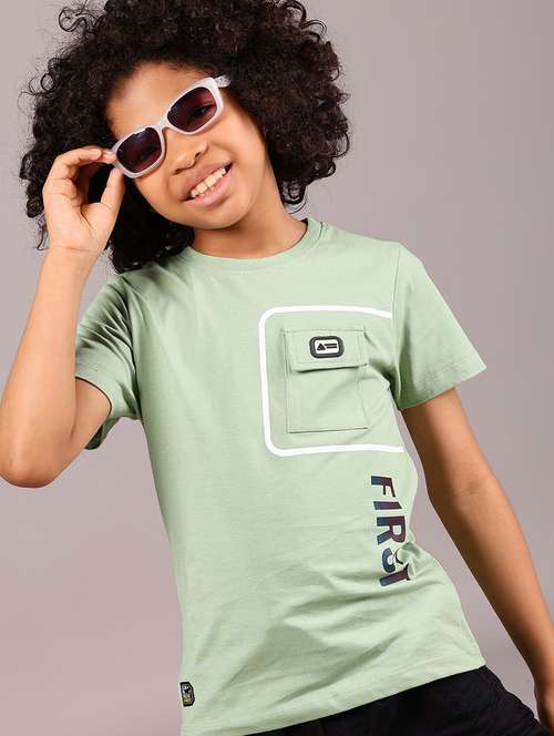 boys neo mint placement print short sleeve t-shirt - 21874216 - Standard Image - 0