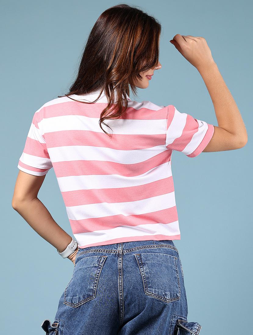 pink cotton regular tshirt - 21874231 - Standard Image - 3