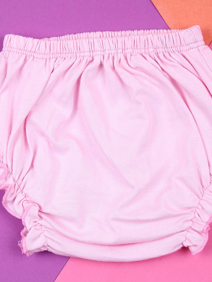 girls pink embroidered dungaree sith bloomer set - 21874251 - Standard Image - 3