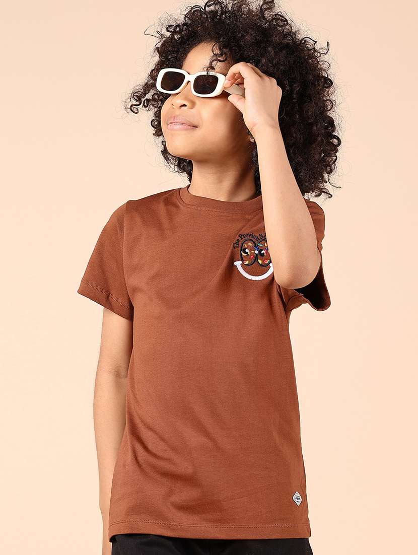 boys front & back print short sleeve t-shirt - 21874255 -  Zoom Image - 0
