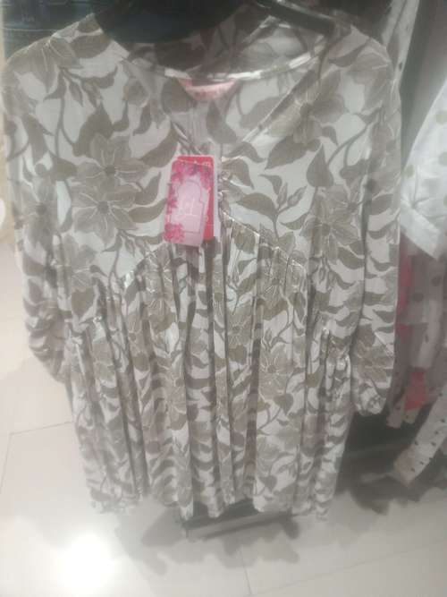light green rayon top - 21874260 - Standard Image - 0