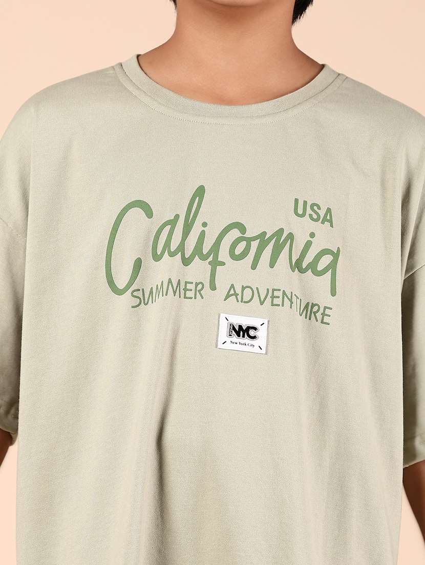 boys front & back print short sleeve t-shirt - 21874272 -  Standard Image - 5