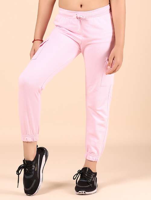 girls solid mid rise cargo - 21874296 -  Standard Image - 0