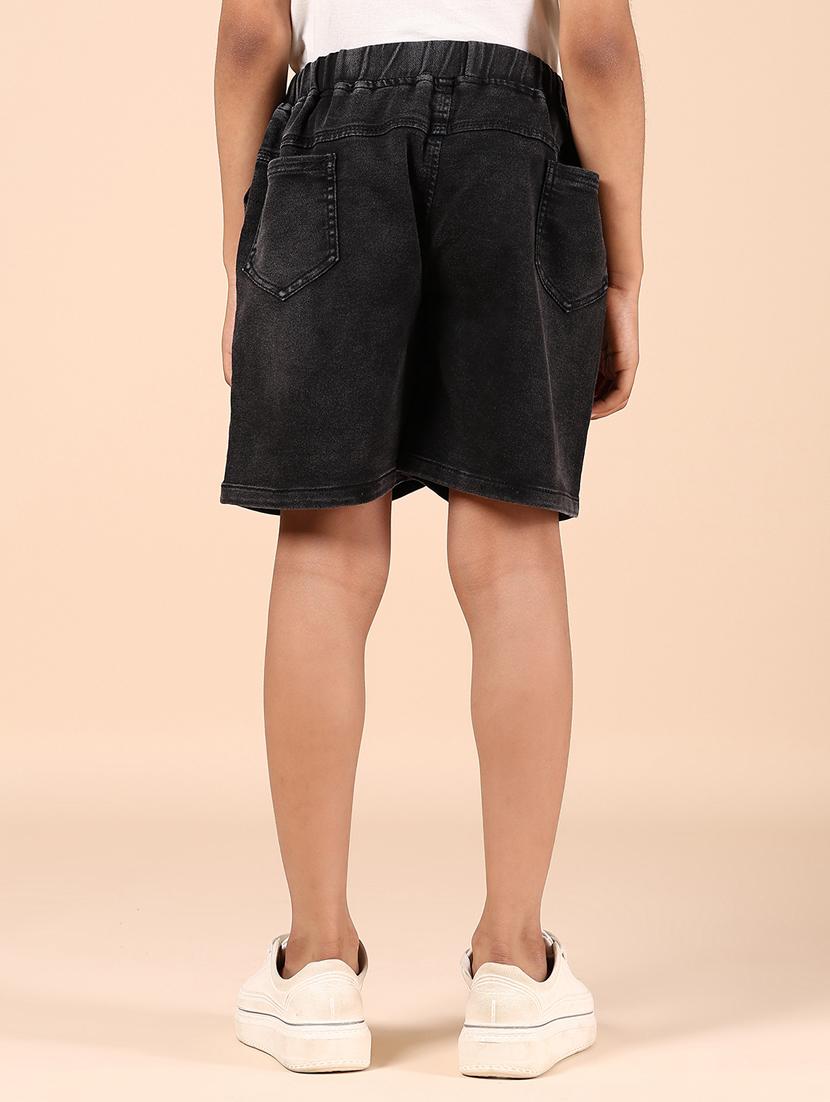 boys solid mid rise shorts - 21874300 - Standard Image - 3