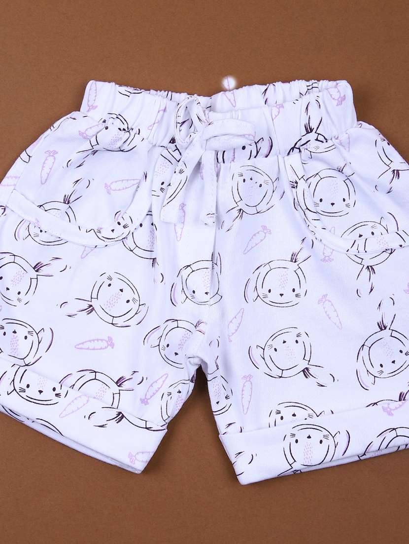 girls printed shorts & top set co-ord set - 21874360 -  Standard Image - 3