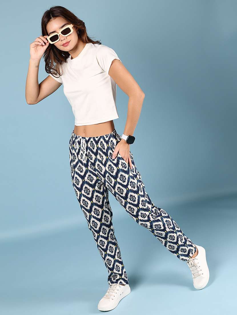 women printed low rise loungewear pajamas - 21874366 -  Standard Image - 5