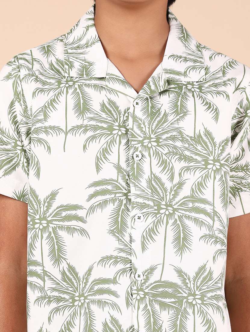 boys tropical printed short sleeve casual shirt - 21874382 -  Standard Image - 5