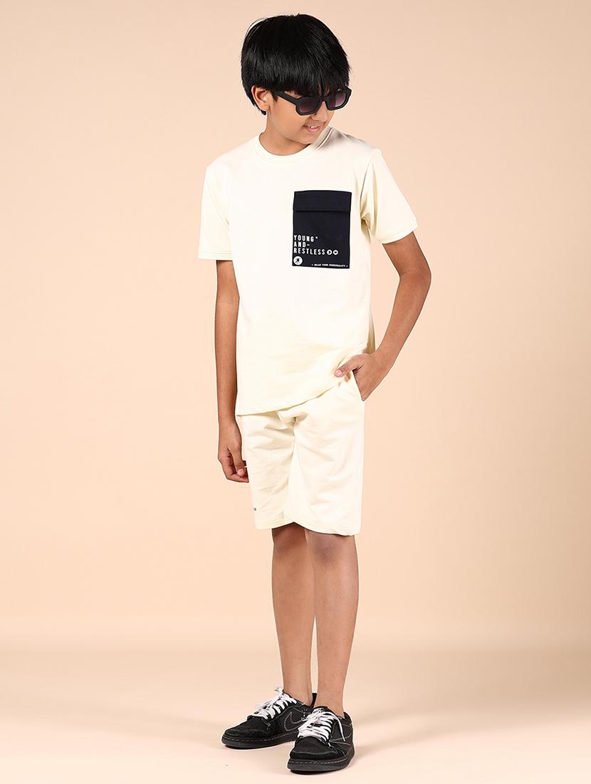boys printed short sleeves co-ord set - 21874389 - Standard Image - 5