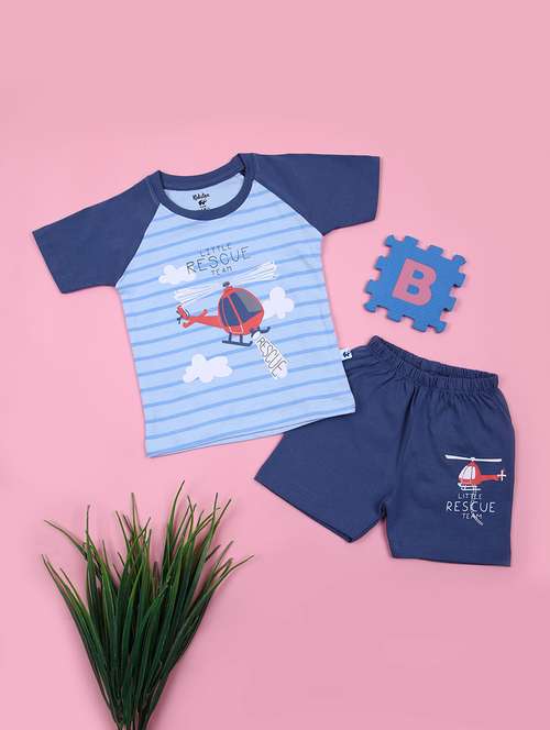 kids printed t-shirt and short set - 21874395 -  Standard Image - 0