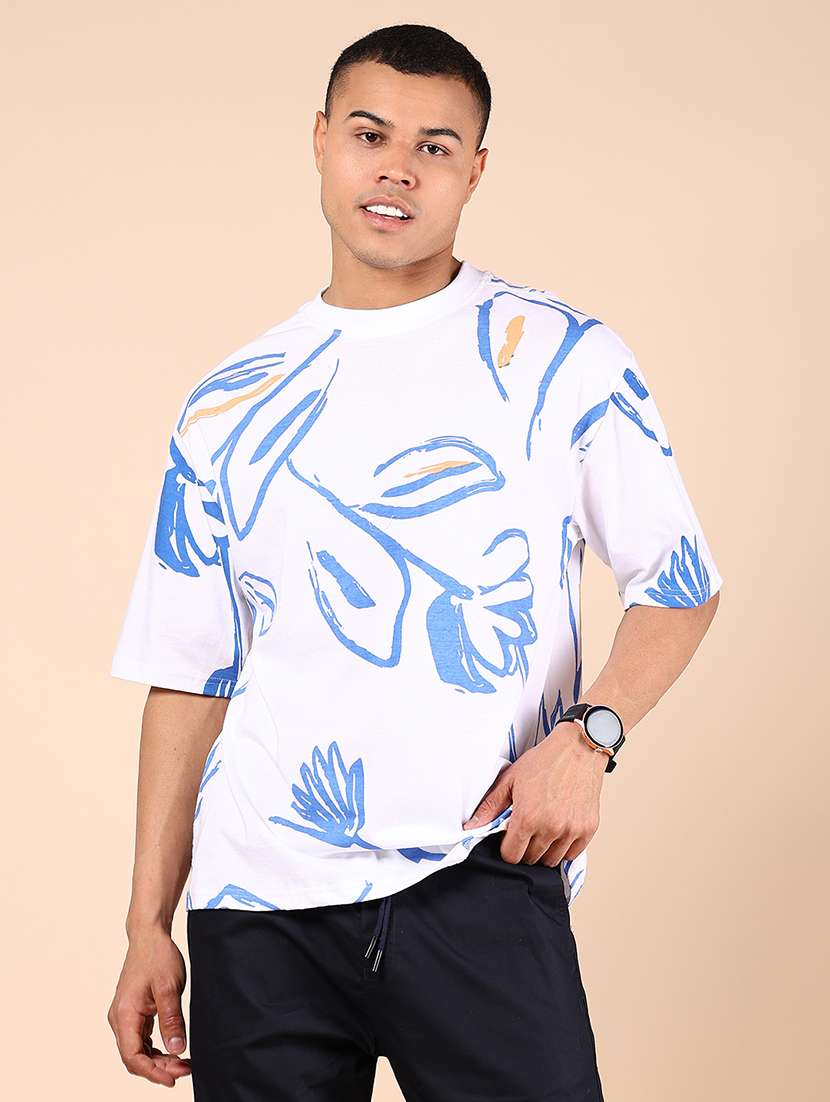 men printed short sleeve regular fit t-shirt