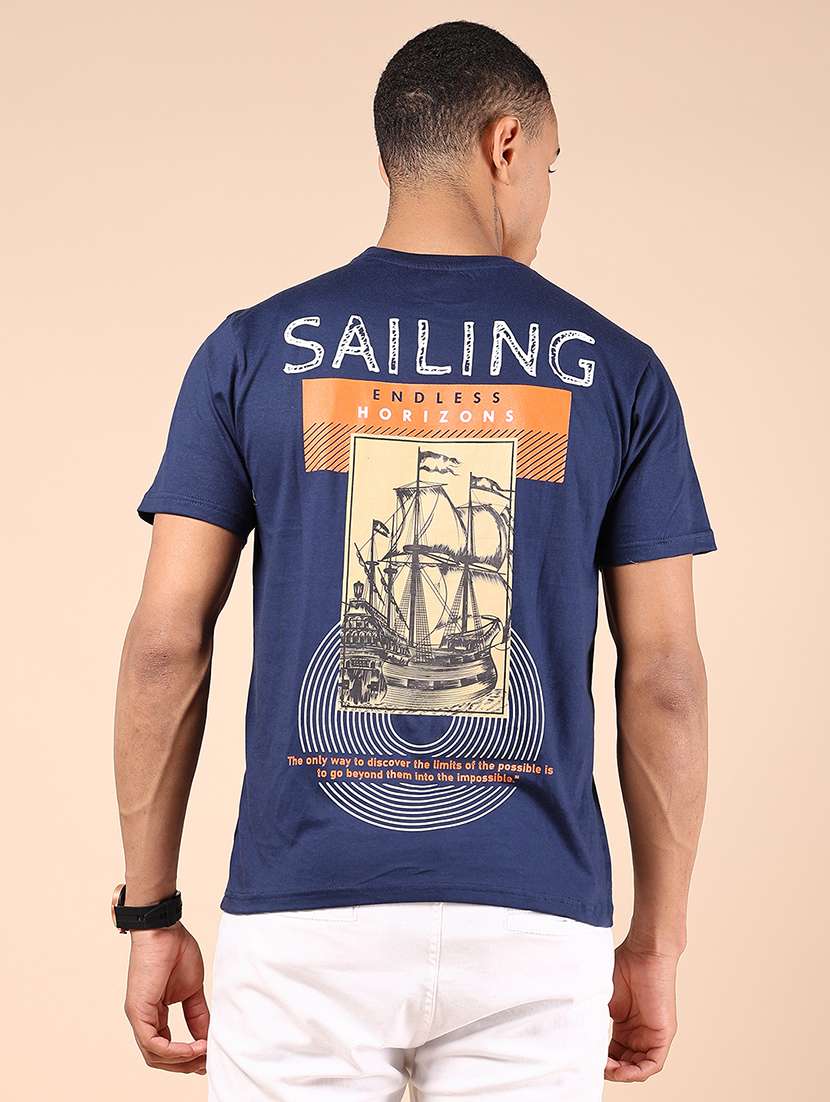 men printed short sleeve regular fit t-shirt
