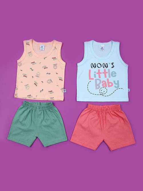 kids pack of 2 printed twin sets  - 21874422 -  Standard Image - 0