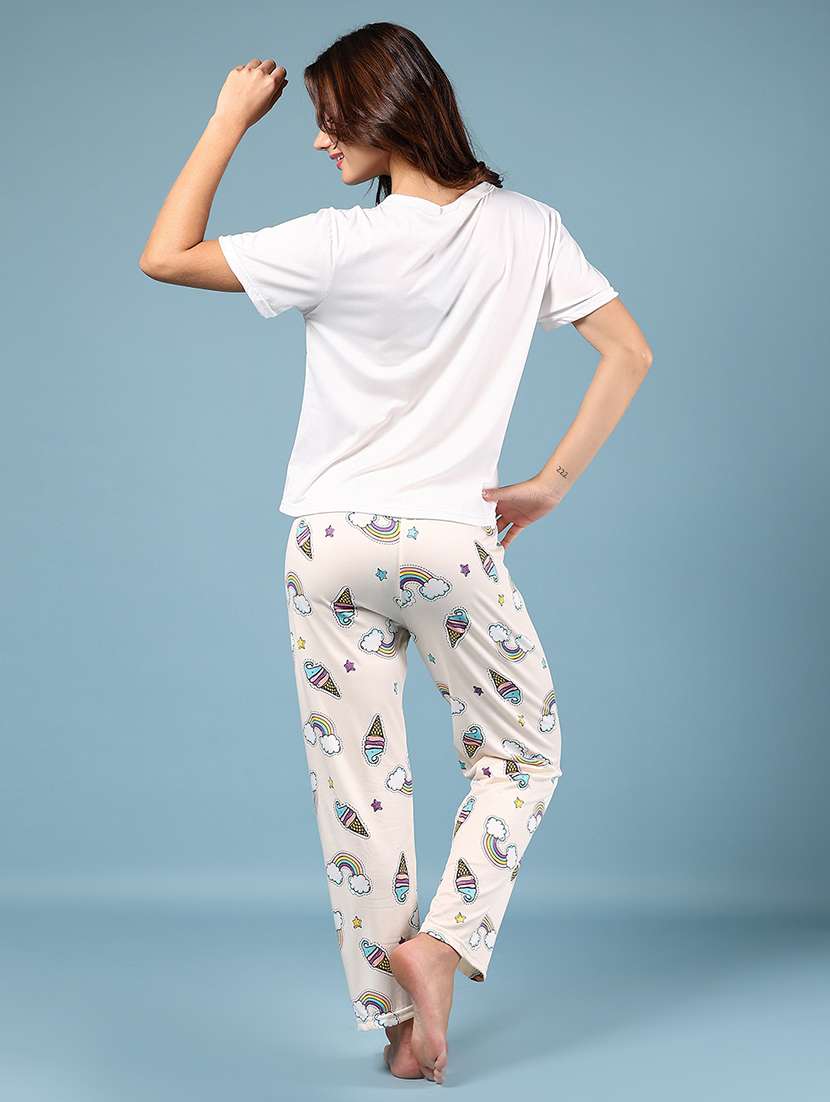 women printed nightwear pyjama set - 21874423 -  Standard Image - 3