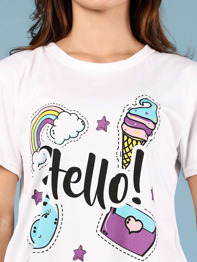 women printed nightwear pyjama set - 21874423 -  Standard Image - 5