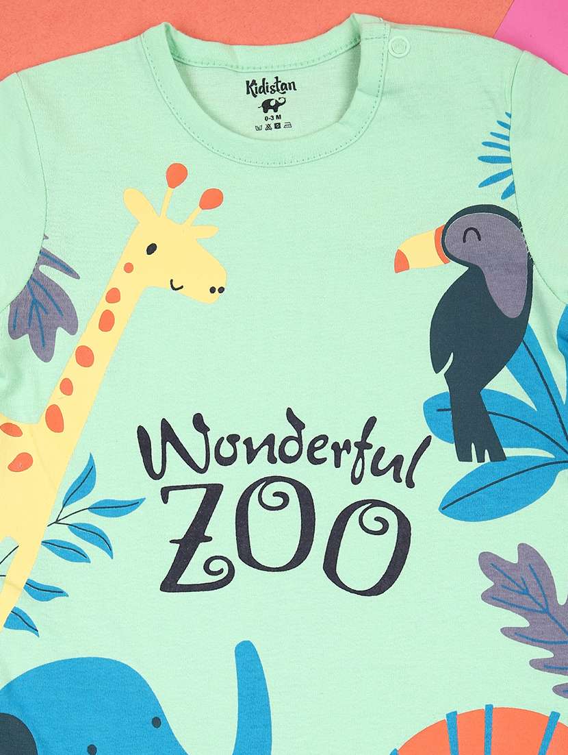kids printed round neck onesies  - 21874435 -  Standard Image - 3