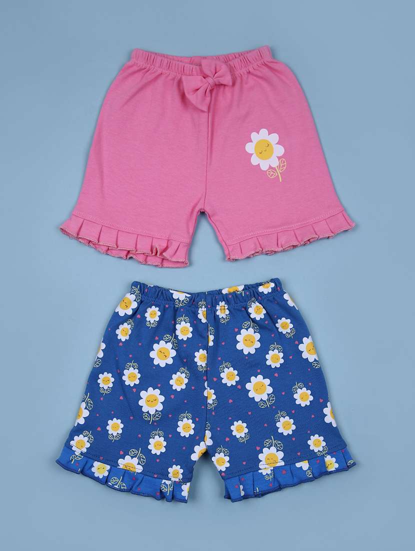 kids pack of 2 printed mid rise shorts - 21874448 - Zoom Image - 0