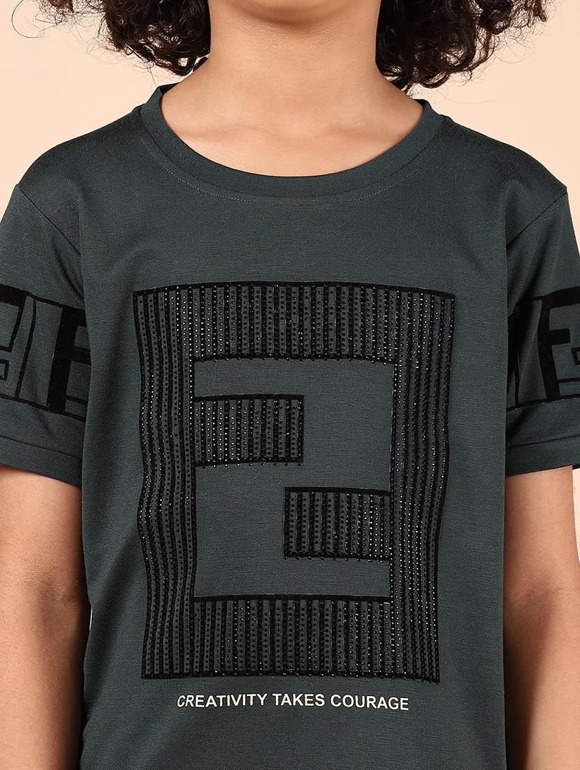 boys printed t-shirt and shorts co-ord set - 21874452 - Standard Image - 3