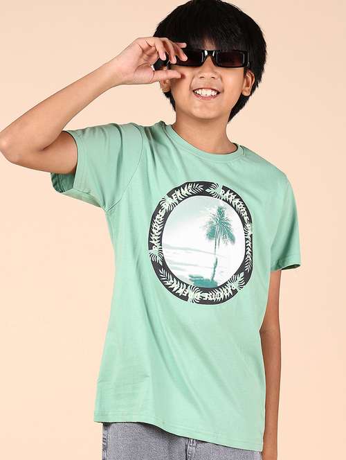 olive cotton single jersey tshirt - 21874456 - Standard Image - 0