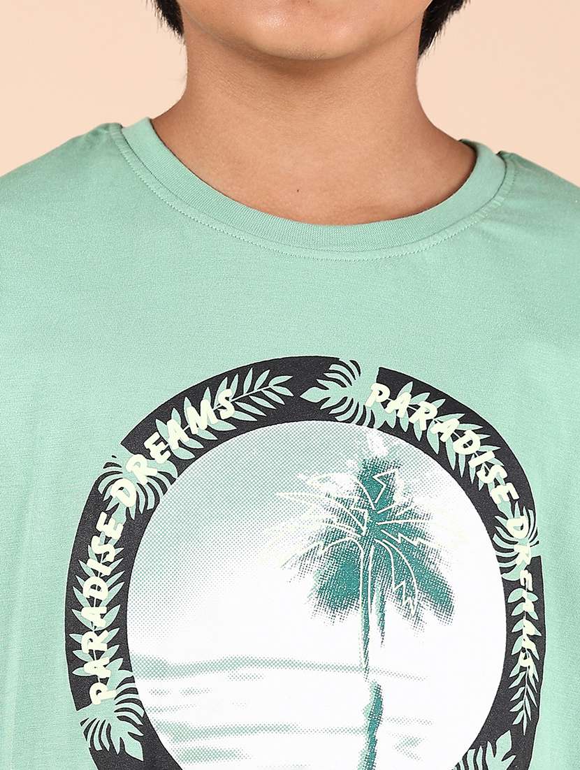 olive cotton single jersey tshirt - 21874456 - Standard Image - 3